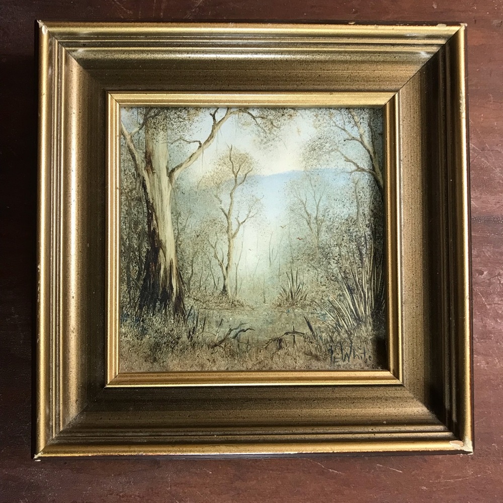RARE!!! Museum Quality Australian Artist Micro Oil Painting
